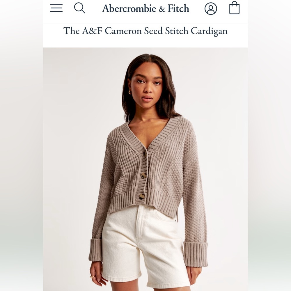 The A&F Cameron Seed Stitch Cardigan